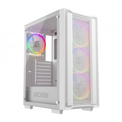 Archon FURY Mesh Panel Pro GAMING Oyuncu Kasası (4x120mm Fan) - Beyaz