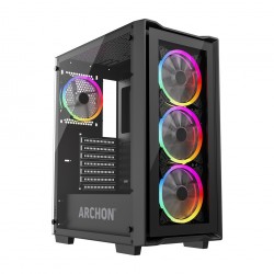 Archon ARMOR Mesh Panel Pro GAMING Oyuncu Kasası (4x120mm Rainbow Fan)